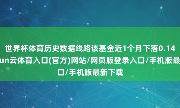 世界杯体育历史数据线路该基金近1个月下落0.14%-开yun云体育入口(官方)网站/网页版登录入口/手机版最新下载