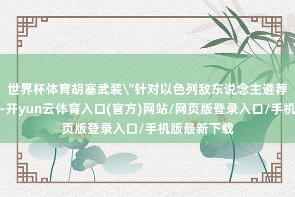 世界杯体育胡塞武装